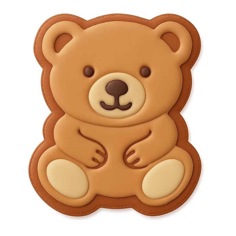 Smiling Bear Cookie Cutter & Stamp - 3x4 Fun Kitchen Baking gallery