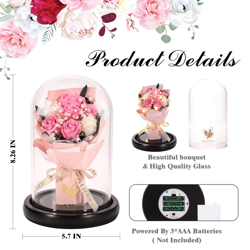 Dream Of Flowers Mothers Day Rose Gifts Flower Gifts For Womenrose In Glass gallery