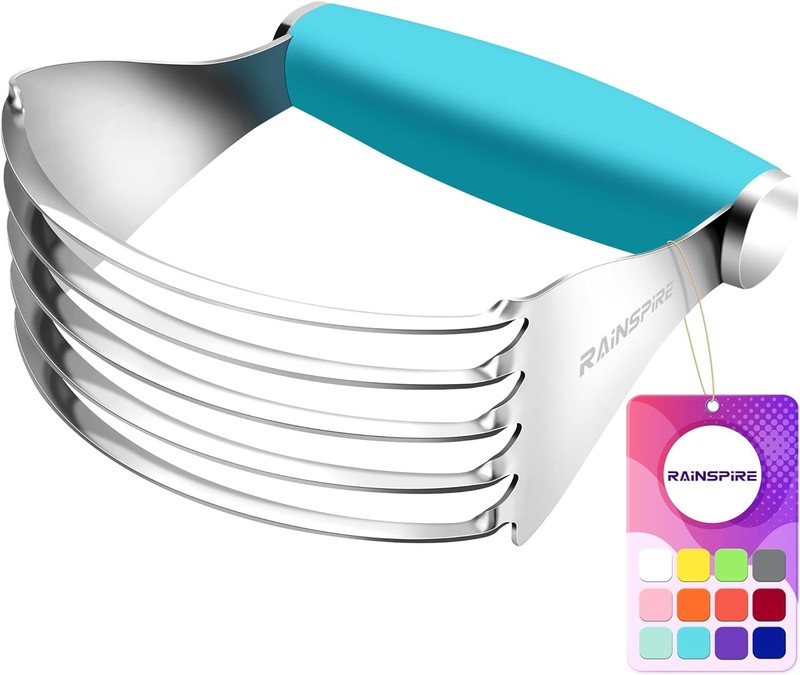 XL Pastry Cutter For Baking Heavy Duty Pastry Blender Stainless Steel Thick