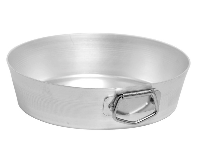 Agnelli Conical Silver Aluminum Cake Pan with Ring cm 26