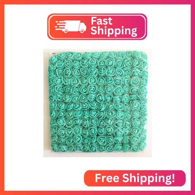 Artfen Mini Fake Rose Flower Heads 144pcs Mini Artificial Roses DIY Wedding Flow