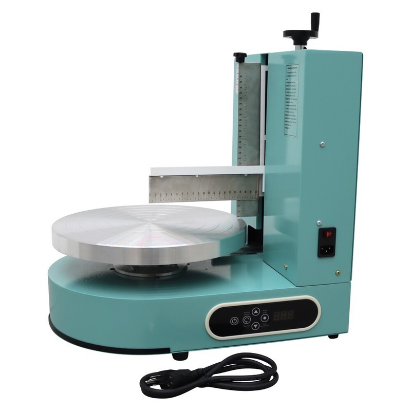 110V Cream Spreading Automatic Coating Smearing Machine for 6"-14" Cake Green gallery