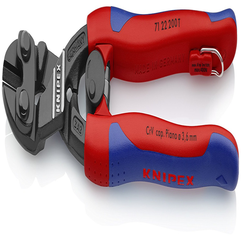 Knipex Tools 71 22 200 T Bka 8 Angled High Leverage Cobolt Cutters Tether