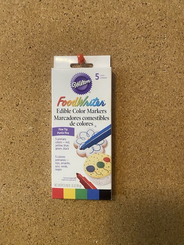 Wilton Feed Writer Edible Color Markers And Norpro Cake/pastry Decorating Tubes