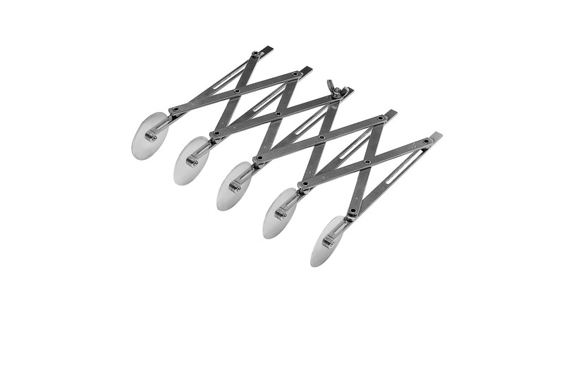 Ateco 5 Wheel Stainless Steel Pastry Cutter for Even Uniform Slices 218 Inch