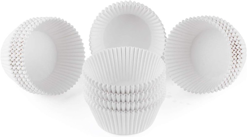 High-Quality White Cupcake Liners 500 Count - Grease-Proof & Easy to Store gallery