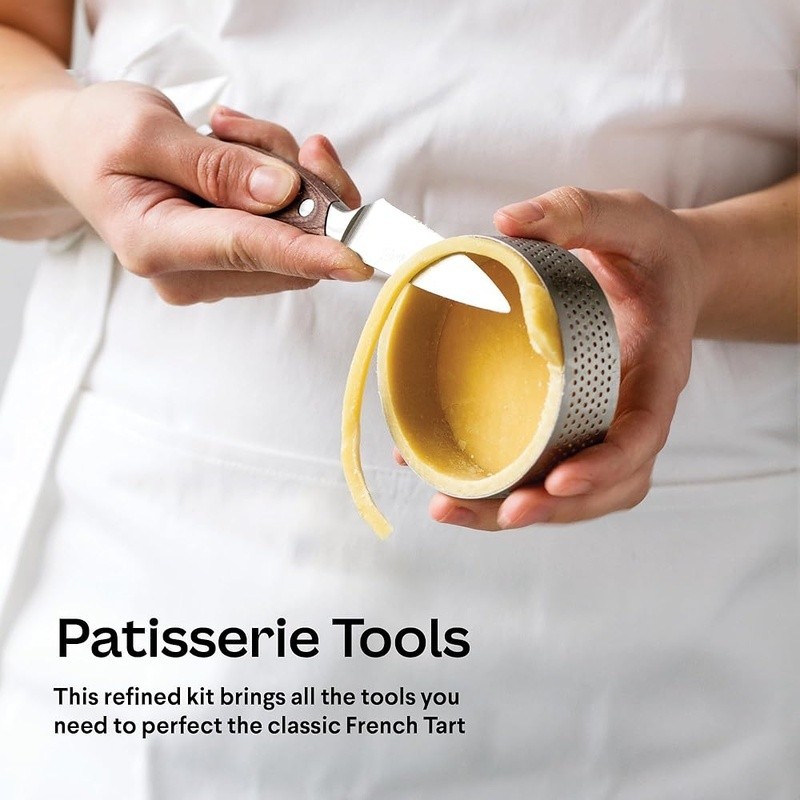French Baking Kit Adults Easy Instructions Tart Rings Meringue Tools Gift Set US gallery