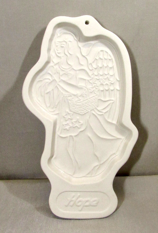 LONGABERGER POTTERY 1994 HOPE ANGEL COOKIE MOLD PRESS