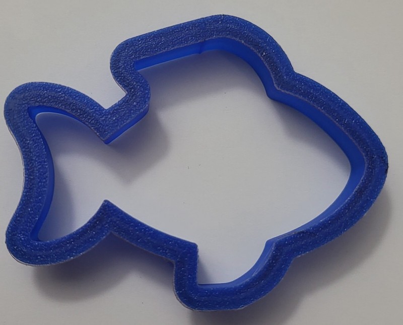 3d Printed Fish Cookie Cutter Food Safe PLA Plastic 2.5 Wide-3″ Long