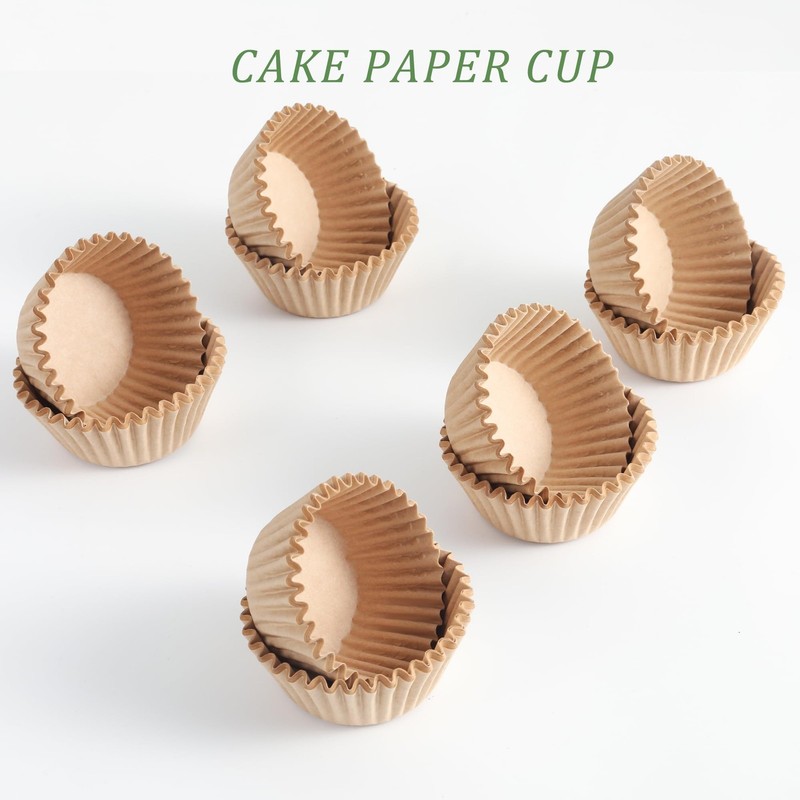 1000 Count 2 Inch Brown Paper Cupcake Liners Standard Baking Greaseproof gallery