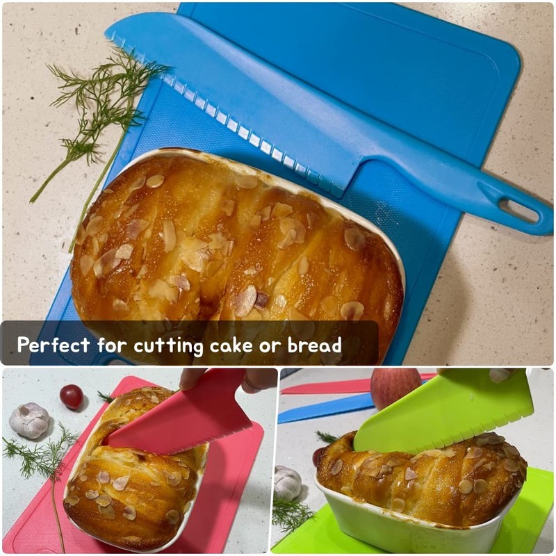 11" Plastic Serrated Knives Set to Cut Salad, Bread, Brownies or Lasagna, Pro... gallery