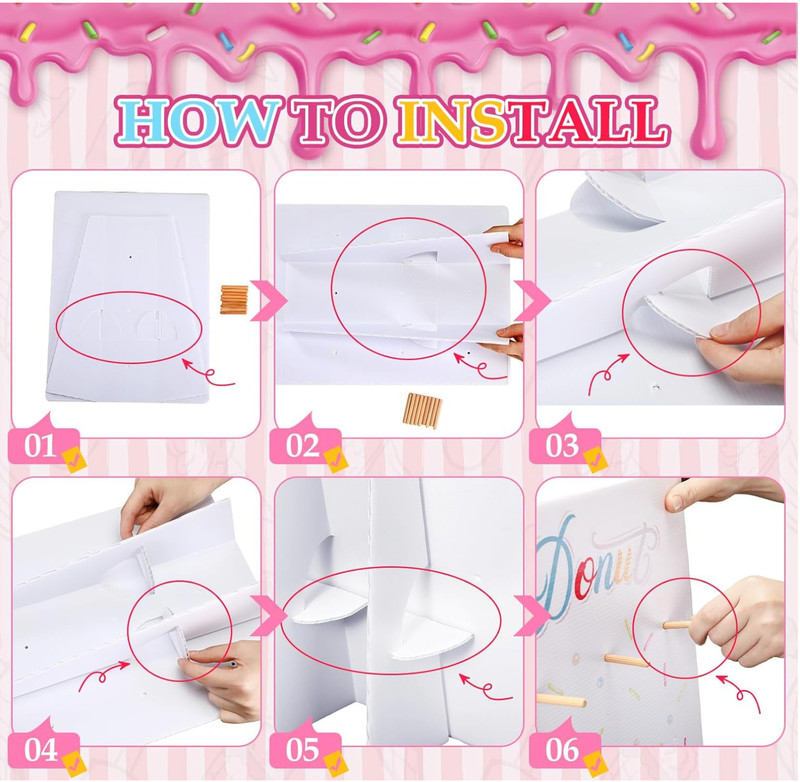 2 Donut Stands Donut Display Stand 2026 Graduation Wedding Party Desserts Holder gallery