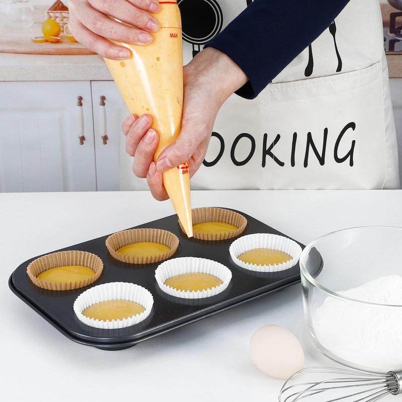 Caperci Standard Cupcake Muffin Liners for Baking 300 Pcs - Odorless Greasepr... gallery
