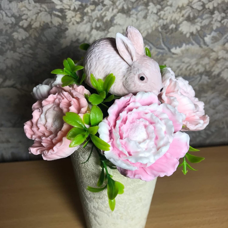 Mini Cute Rabbit Soap Mold Silicone Mold for Fondant Chocolate Candy Cake Decora gallery