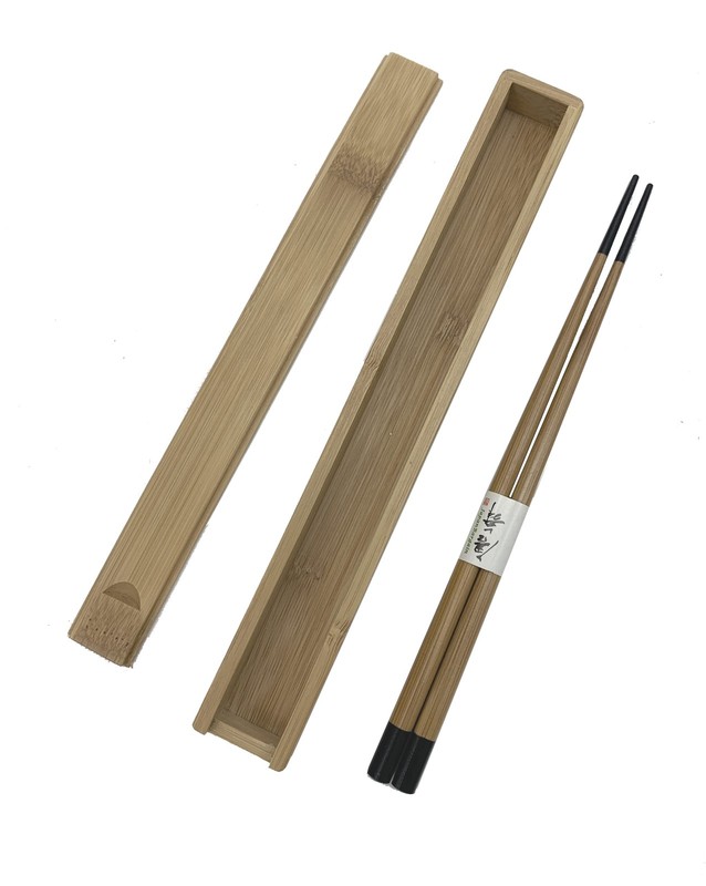 10-Pack Bamboo Portable Chopsticks with Case, Reusable Travel Chopsticks, Red... gallery