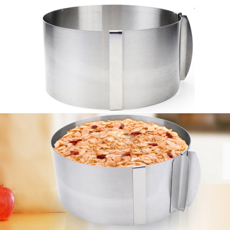 Stainless Steel Adjustable Round Cake Mold Mousse Mold 6 Inch to 12 Inch gallery