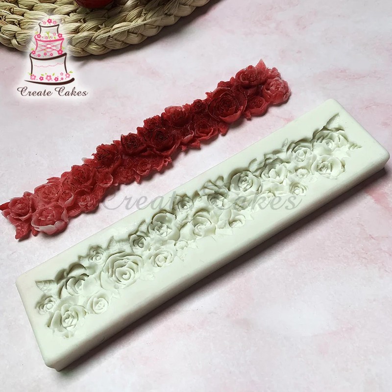 Flowers DIY Silicone 3D Craft Cake Mould Fondant Soap Chocolate Mold Cupcake…
