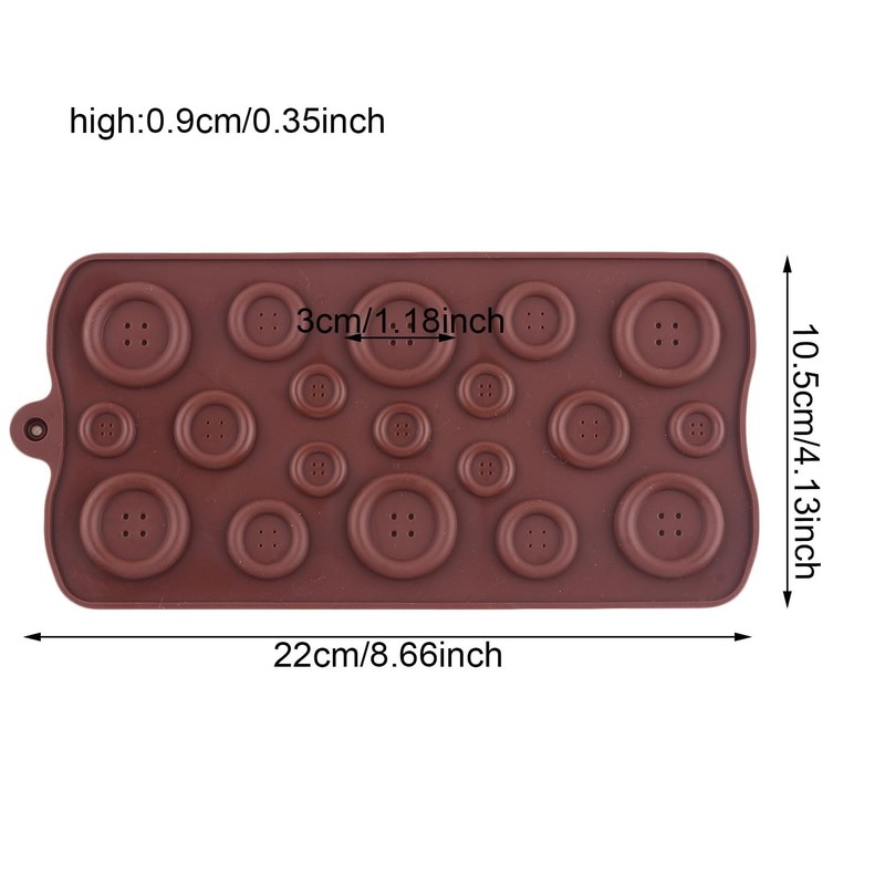 2 PCS Button Silicone Chocolate Molds For Candy Dessert Pastry Making Tool gallery