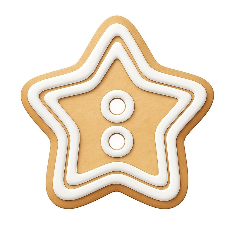 Star-Shaped Small Button Cookie Cutter & Stamp, Fondant & Clay - 4x3.5 gallery