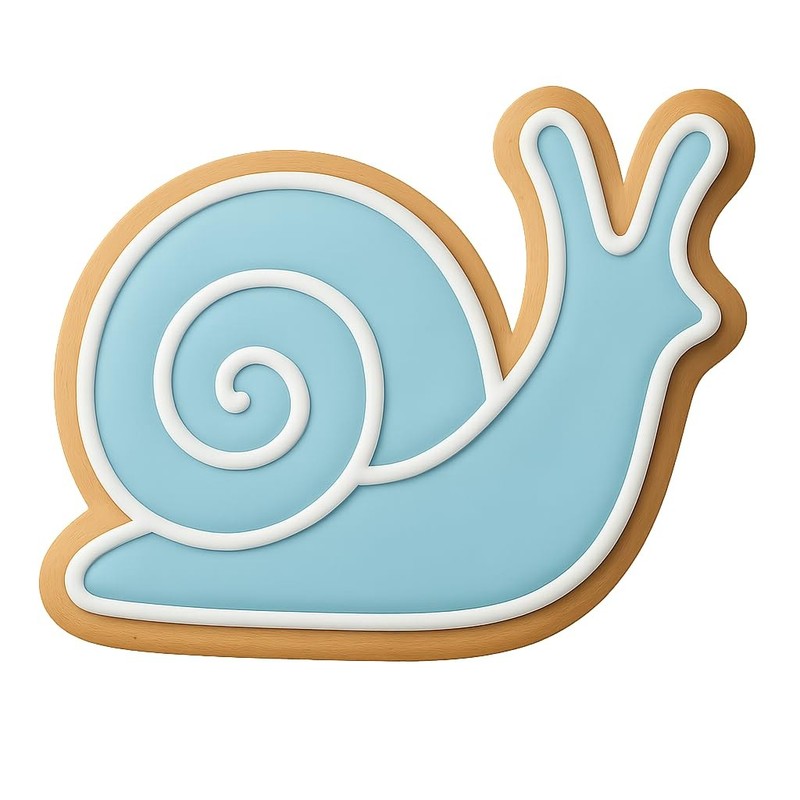 Garden Snail Cookie Cutter & Stamp - 4x3.2 Fun Kitchen Baking gallery