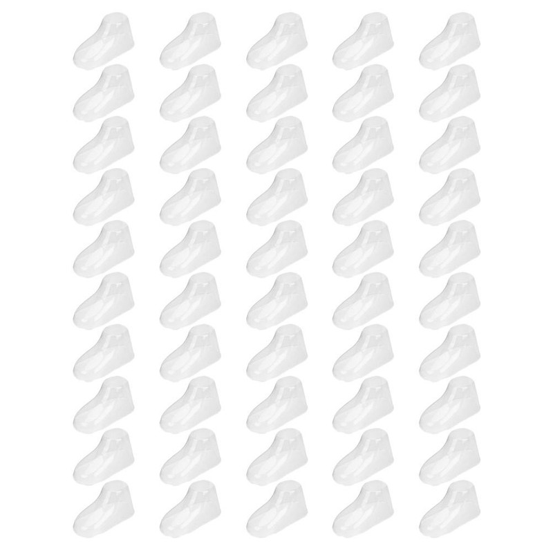 50 Pcs Transparent Baby Feet Display Models PVC for Toddler Shoe Holders
