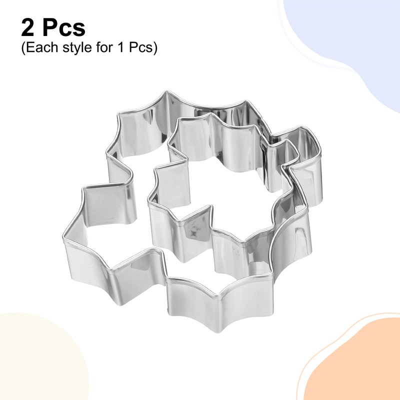 Maple Leaf Cookie Cutter Set Assorted Sizes Stainless Steel Polish gallery