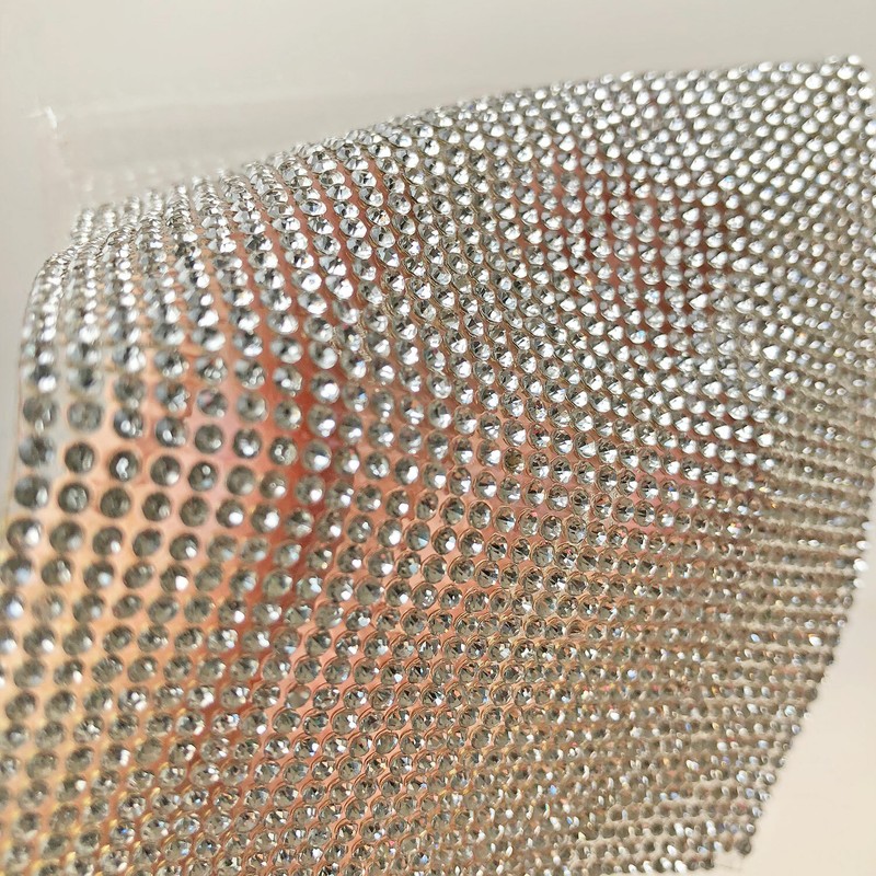 Rhinestone Bling Wedding Mesh Diamante Wrap Ribbon Cake Card Craft Sparkly Trim gallery