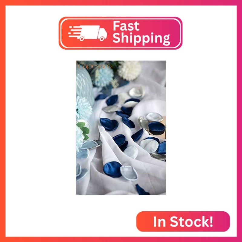 Capesaro Blue Rose Petals,Dusty Blue Flower Silk Petals,Scatter Petals for Weddi gallery