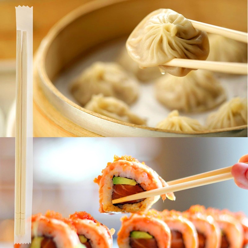 1000 Pairs 8 Inch Disposable Chopsticks, Separated Sleeved Individually Clear... gallery