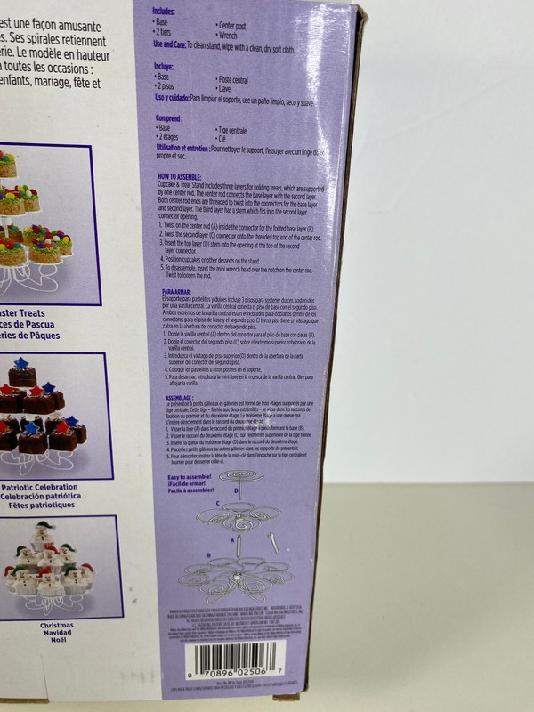 Wilton Cupcake and Treat Stand White Metal Holds 13 Cupcakes gallery