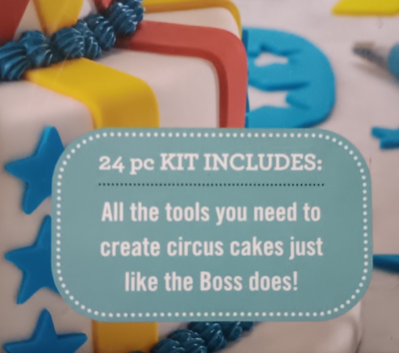 Cake Boss Circus Decorating Cake Kit. 24 Pieces. NIB gallery