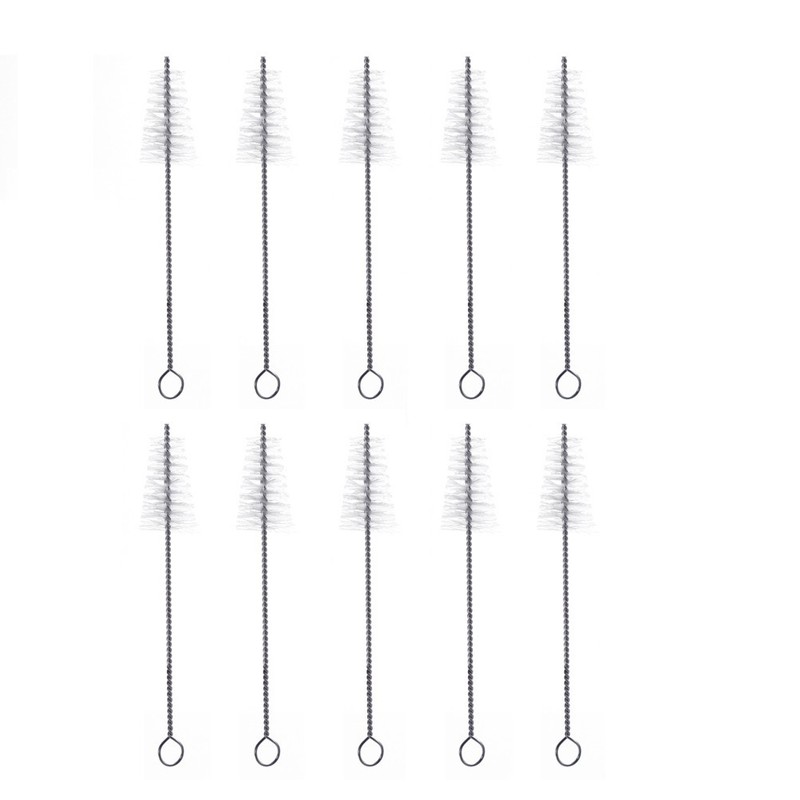 10Pcs Multi Purpose Metal Nozzle Cleaning Brush Set Reusable for Pastry Bags