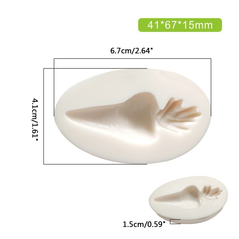 Rabbit Carrot Silicone Mold for Easter Decorations Corrosion Resistance gallery