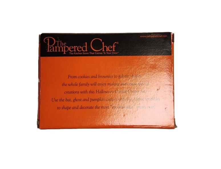 The Pampered Chef Halloween Cookie Cutters - Set Of 3 # 1097 Bat, Ghost, Pumpkin gallery