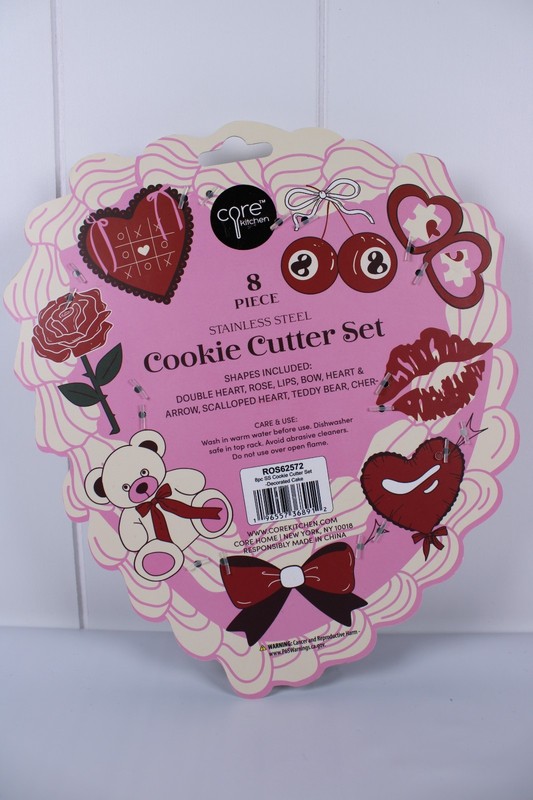 Core Kitchen Mini cookie cutter set stainless steel 8 Piece Valentine's Day gallery