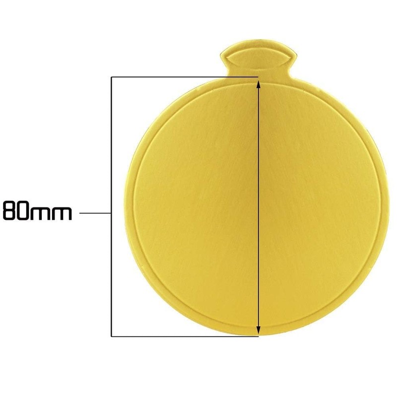 200 PCS Round Mini Cake Boards Gold Circle Base Paper Cupcake Dessert Tray gallery