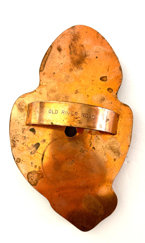 VTG Old River Road Copper Oversized Cookie Cutter Easter Chick in Egg Large 9" gallery