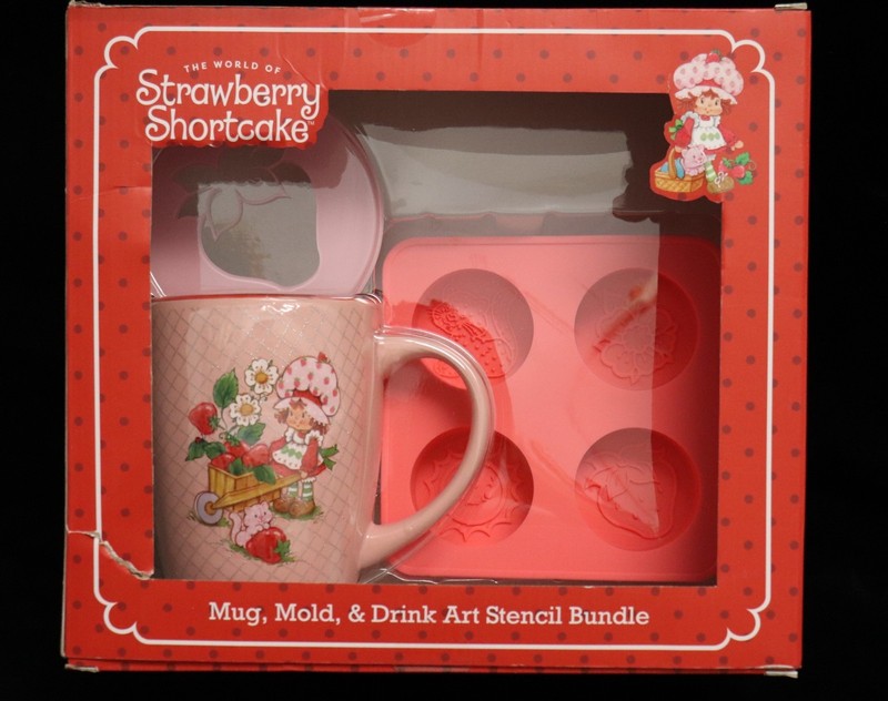 Strawberry Shortcake Mug Mold Drink Stencil Bundle Gift Set New gallery