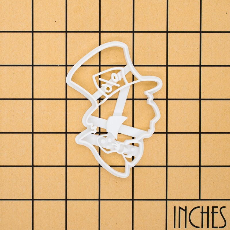 Mad Hatter cookie cutter - Alice's Adventures in Wonderland tea party whimsical gallery