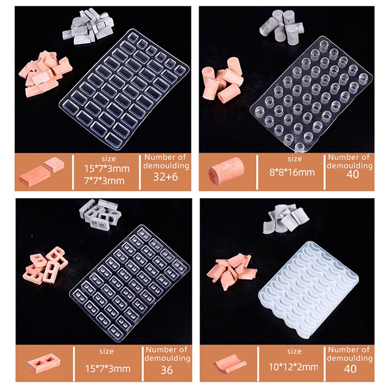 1Pc Sand Table Building Making Mini Brick Silicone Mold DIY Home Decoration gallery