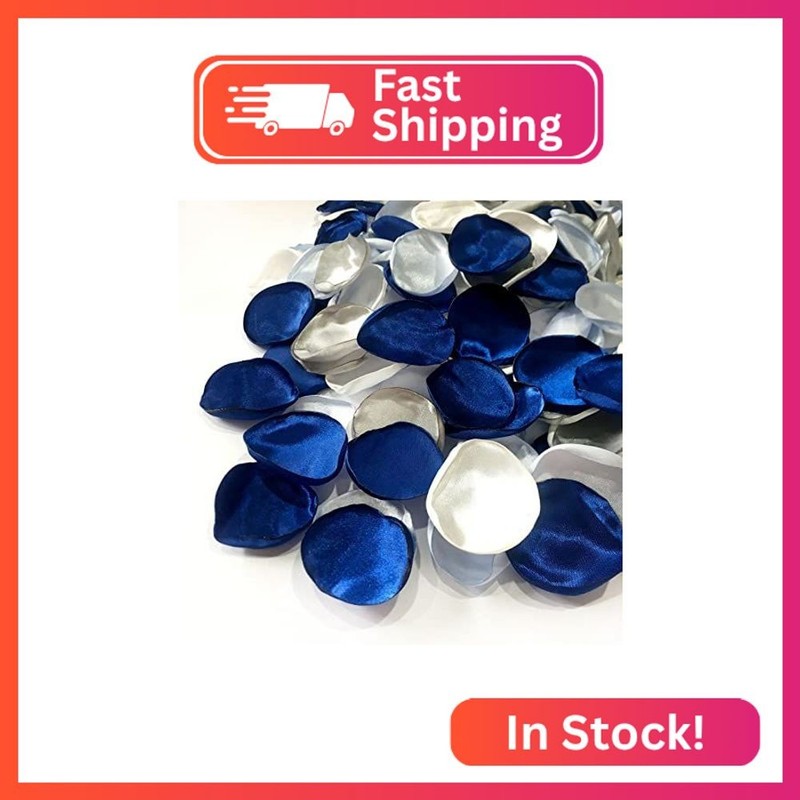 Capesaro Blue Rose Petals,Dusty Blue Flower Silk Petals,Scatter Petals for Weddi