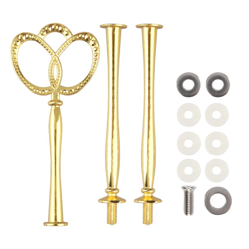 3 Tier 14″ Heavy Metal Cake Stand Holder Fruit Plate Stand Fitting Hardware R…