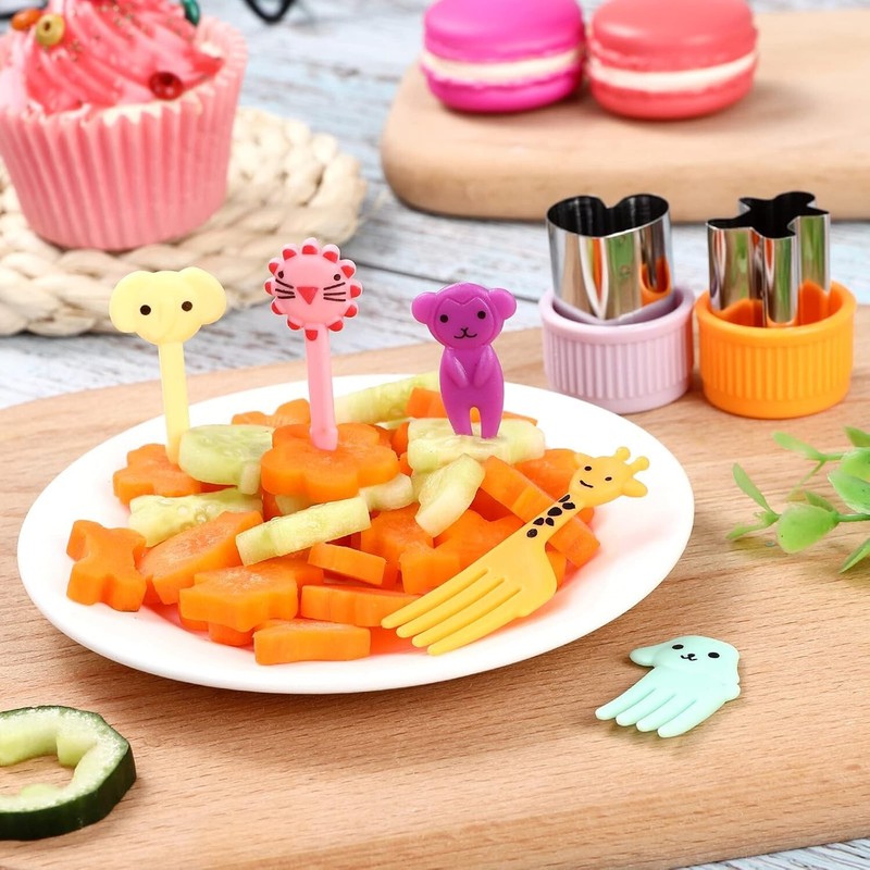 20PCS Vegetable Cutter Set, Mini Cookie Cutters, Food Shapers for Kids & Baking gallery