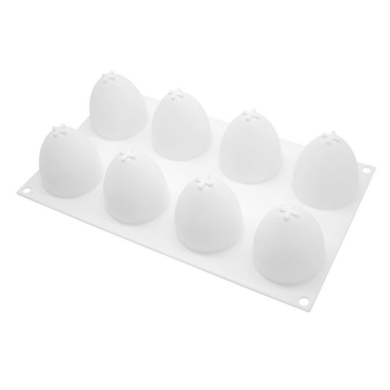 Semi Circle Egg Design Baking Molds For DIY Dessert And 6/8 Wells
