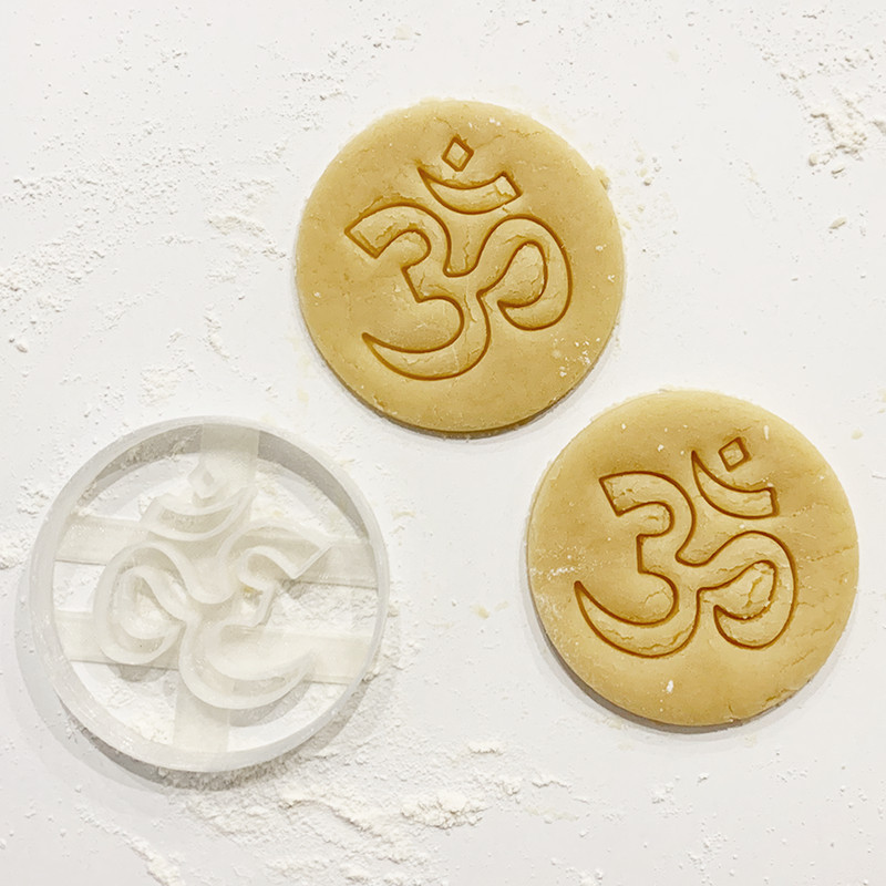 Om Cookie Cutter, Yoga Cookie Cutter, 3d Printed Cookie Cutter