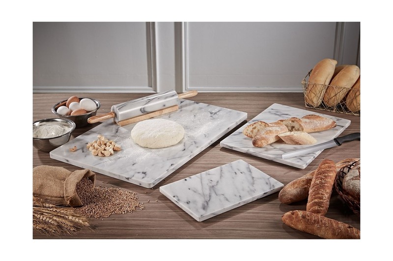 JEmarble Pastry Board 16x20 inch Set with Rolling Pin/Wooden Handles 18 inch(... gallery