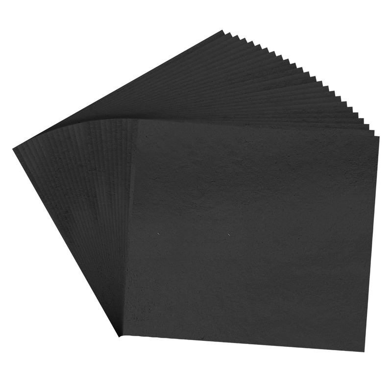 100 Pcs 3.7″ x 3.4″ Gold Leaf Sheets Gold Foil Sheet Metallic Leaf Paper Black