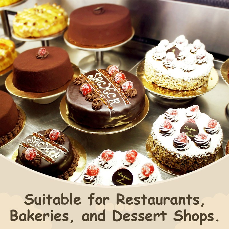 10 Pcs Scalloped Cake Circle Base, 10.9 Inch Cake Cardboards, White gallery