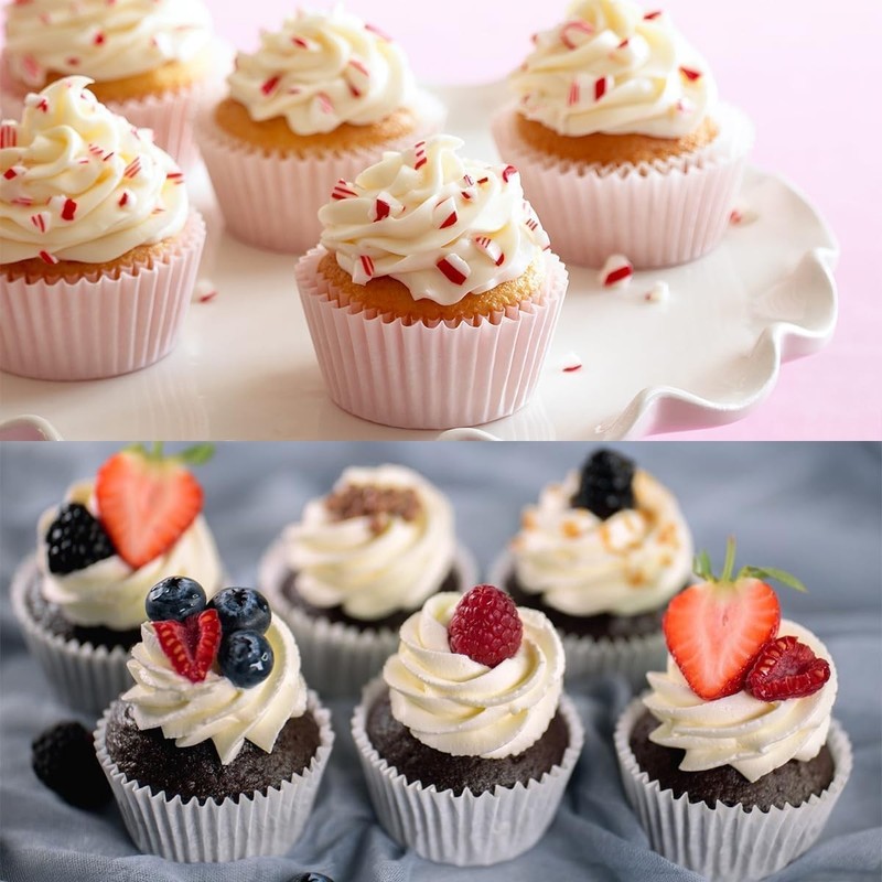 1000 Counts Heavy Duty Standard White Cupcake Liners Paper Cupcake Wrappers B... gallery