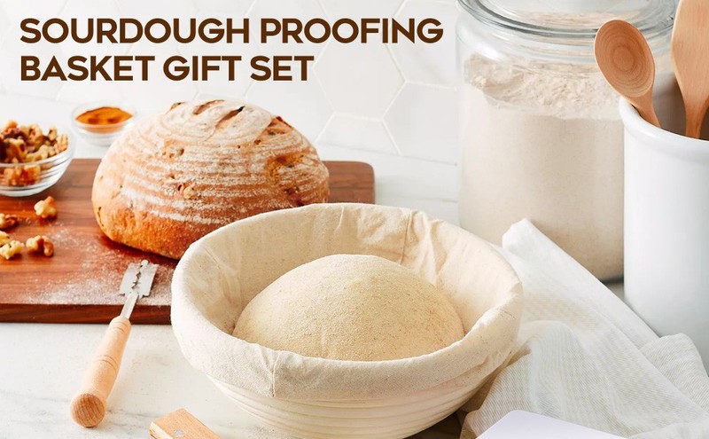 Banneton Proofing Basket for Sourdough Bread, Handmade & Natural gallery